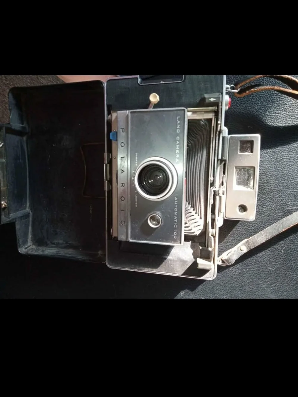 Polaroid Land Camera Automatic 100 - Black Vintage Instant Camera